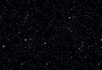 Seamless monochrome starry night sky pattern with glittering sparkles, perfect for textile prints,  stars,  texture
