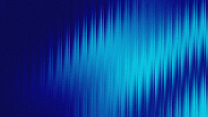 Blue wave fractal glass gradient blurred background, abstract transparent glass trendy wallpaper grainy noise texture.
