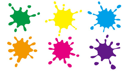 カラフルなスプラッシュインクセット
Colorful splash ink set