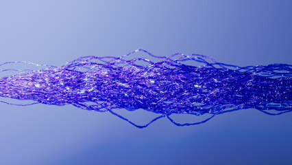 Vibrant abstract fiber cable design showing tech innovation
