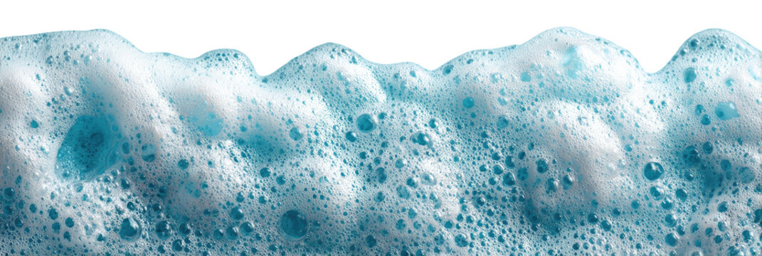 Light blue soapy foam texture