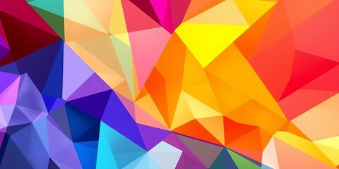 Fototapeta premium Abstract geometric shapes forming a vibrant, dynamic composition, symmetry, dynamic