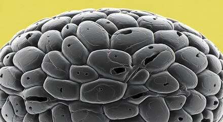 Fototapeta premium Microscopic view of a chia seed surface