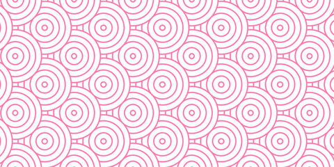 Minimal overlapping Pattern creative fabric textile. seamless diamond geometric waves spiral abstract circle wave line white background. pink stripe geometric create retro line pattern background.	

