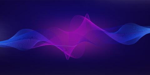 Music equalizer sound wave illustration background vector. Vector Illustration