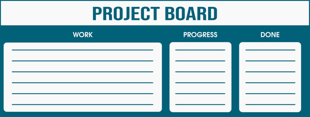 Simple project board template