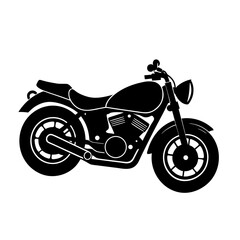 Fototapeta premium Minimalist Black Motorcycle Vector for Logos and Digital Design Motorcycle Vector Motorcycle Icon Motorcycle Silhouette