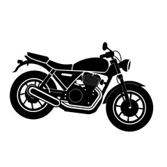 Fototapeta premium Black Motorcycle Silhouette Vector for Commercial Use and Prints Motorcycle Vector Motorcycle Icon Motorcycle Silhouette