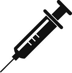 Fototapeta premium injection syringe icon