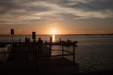 Fototapeta premium sunset by the coast