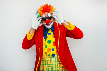 A Cool clown with sunglasses