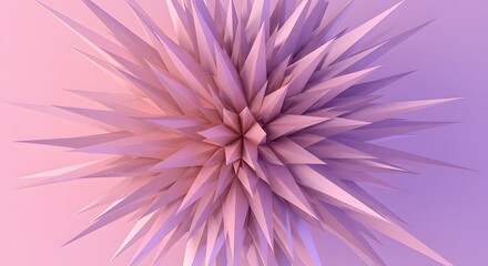 Obraz premium Abstract Geometric Crystal Background with Pink and Purple Gradient