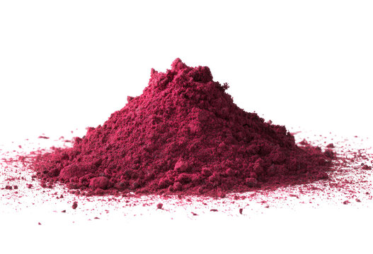 A pile of vibrant, deep pink powder