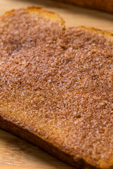 Homemade American Cinnamon Toast with Butter