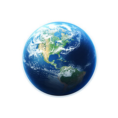 A beautiful view of planet Earth showcasing the Americas and weather patterns