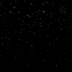 Snowflakes. Falling snow isolated. Gentle fall of natural snowflakes, realistic winter PNG, perfect for digital artwork. Christmas background. Falling snowflakes on background. Vector. Snowflake PNG