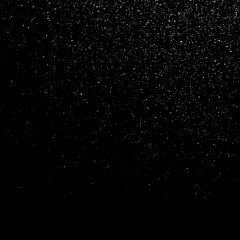 Snowflakes. Falling snow isolated. Gentle fall of natural snowflakes, realistic winter effect, perfect for digital artwork. Overlay. Falling snowflakes on black background. Snowflake PNG