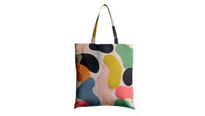 Colorful abstract tote bag