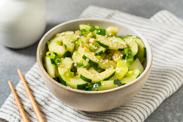 Asian Homemade Spicy Cucumber Salad