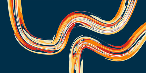 Echoes of Chromatic Harmony: A Symphony in Abstract. elegant vector