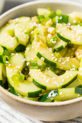 Asian Homemade Spicy Cucumber Salad