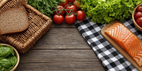 Fast food delivery takeaway for family picnic online order convenience with meals in paper bags fresh ingredients