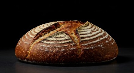 A low-angle shot of Pane di Altamura bread