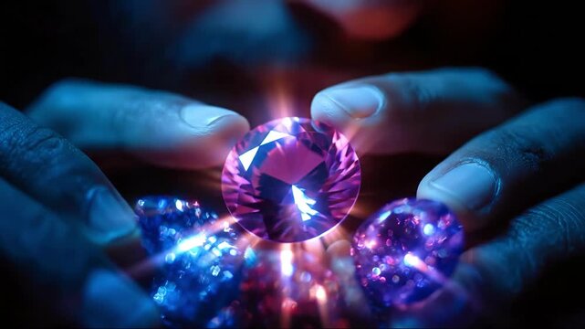 AI Empowered Micro Jobs: Hands Illuminating Precious Gemstones for Digital Appraisal and Value Assessment