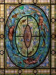 Fordyce Bathhouse Stained Glass Ceiling in Hot Springs Arkansas