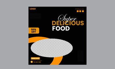 social media food post design