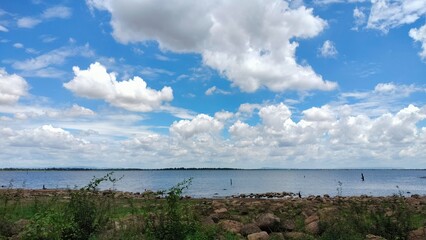 clouds over the mountains