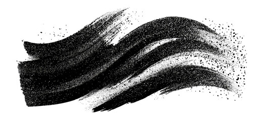 Obraz premium Abstract grayscale textured brush stroke