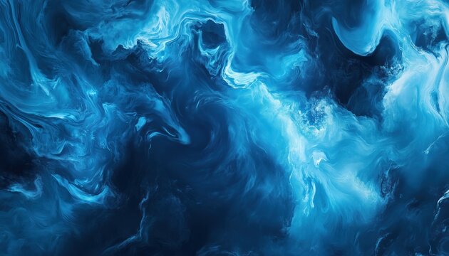 Fluid Ure For Abstract Blue Water Artwork With Liquid Texture - A Stunning Piece For Your Home Decor Collection - Powered by Adobe