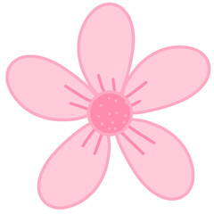 pink flower vector