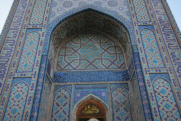 Obraz premium Shah-i-Zinda in Samarqand, Uzbekistan - ウズベキスタン サマルカンド シャーヒ・ズィンダ