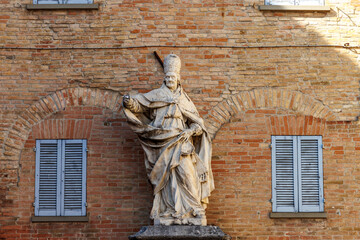Monumento a Clemente XI monument in Urbino, Marche, Italy, Europe