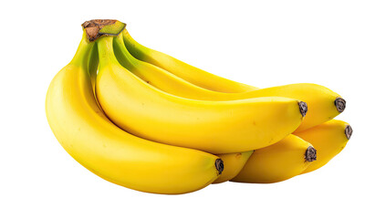 A bunch of ripe yellow bananas