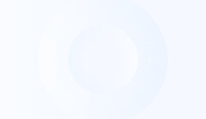 Gentle light blue circles subtly overlap on a pristine white backdrop, creating a serene and minimalist geometric design, suitable for a calming and clean aesthetic