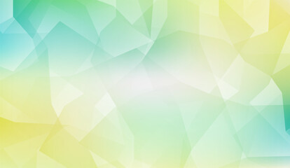 Abstract background displaying a modern design with geometric shapes, pastel hues, and a blend of yellow, green, and turquoise colors creating a fresh and contemporary aesthetic