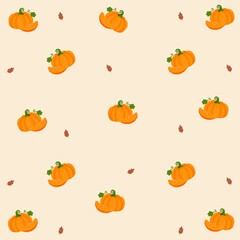Autumn seamless pattern