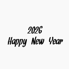 Happy new year wishes 2026 vactor image.