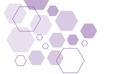 Abstract white background with Perpule hexagons.