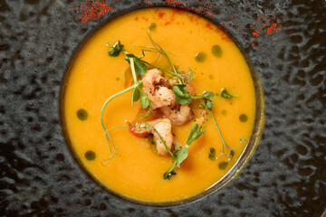 Enjoy Delicious Gourmet Soup made with Fresh Ingredients and a Garnish for enhanced flavor