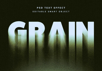 Dissolving Halftone Text Effect Mockup