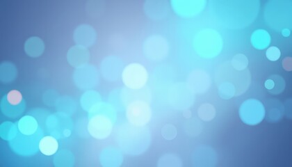 Fototapeta premium Serene teal gradient with blurred, soft light spots of various sizes arranged across the canvas, evoking a calm and gentle feeling