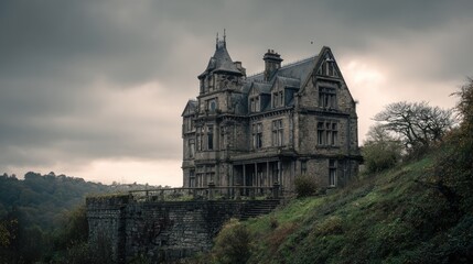 Old house on hilltop