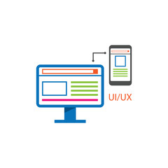 UI/UX Vector Computer and Mobile Design