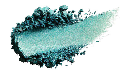 Teal eyeshadow smudge