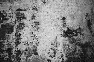 Fototapeta premium Dark black concrete grunge texture wall background. Horror concept. Darkness Background