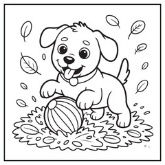 Autumn Scenes Coloring Pages